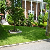 Artificial Grass Carpet Ooltewah, Tennessee Lawn And Landscape, Front Yard Landscaping