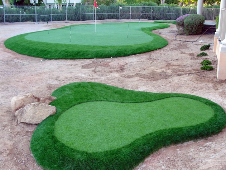 Installing Artificial Grass Trimble, Tennessee How To Build A Putting Green, Front Yard Ideas